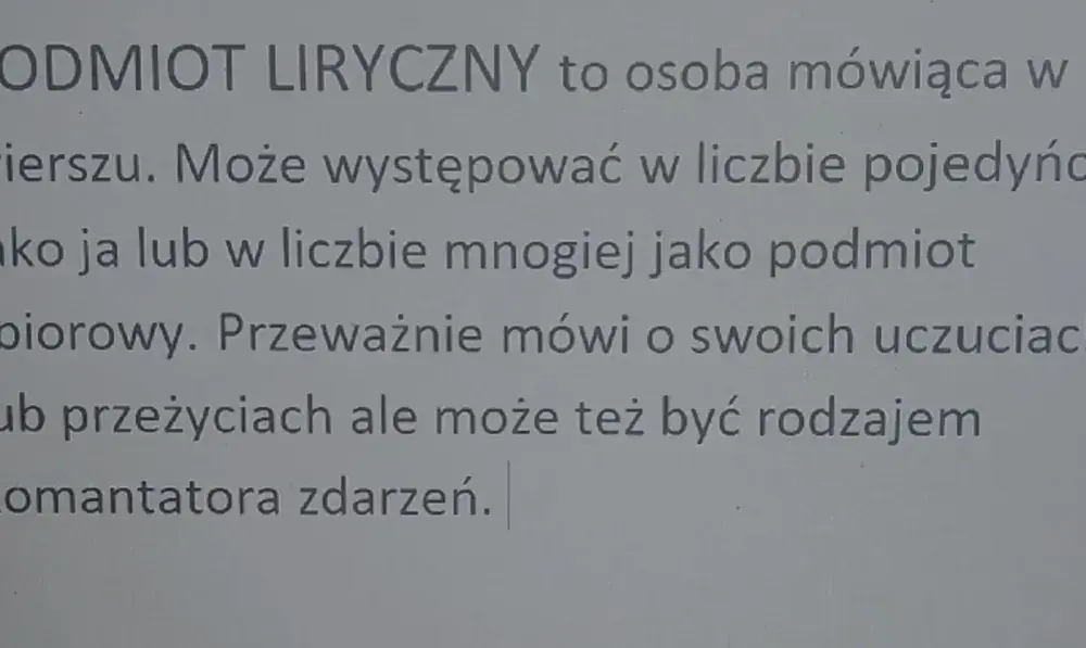 Podmiot liryczny: kim jest i jak go rozpoznać w wierszu?
