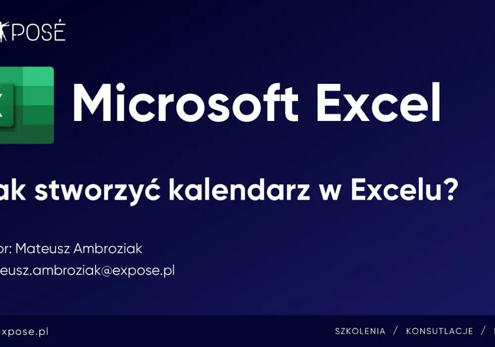 Jak wstawić kalendarz do Excela - proste metody, które zaskoczą