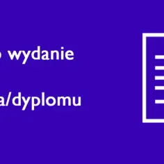 Wniosek o wydanie duplikatu świadectwa/dyplomu. Dowiedz się, jak uzyskać duplikat świadectwa ukończenia szkoły. Ikona dokumentu.