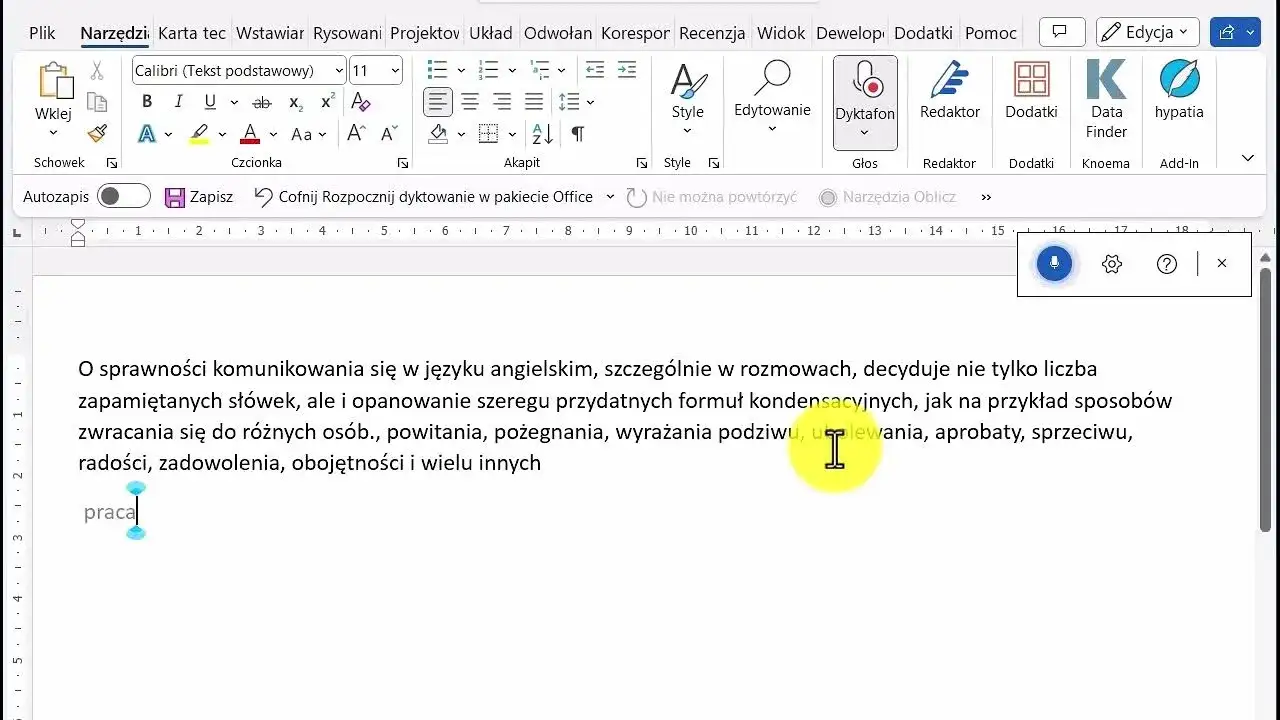 Zdjęcie Jak włączyć dyktafon w Wordzie i poprawić efektywność pisania