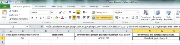 Jak w Excelu sprawdzić, czy komórka zawiera tekst bez błędów